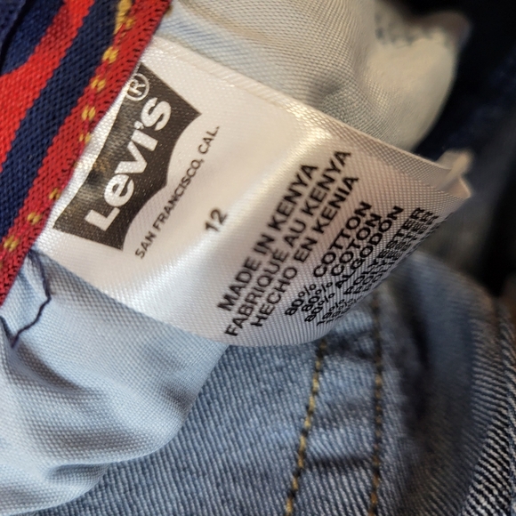 Levis 511  Youth Boys Denim Shorts Adjustable Stretch Waist NWT‎  Size 12 - Picture 5 of 7